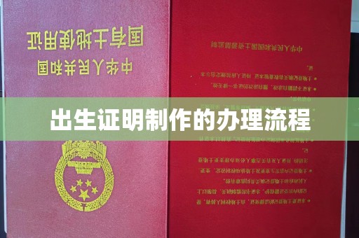 万宁出生证明制作的办理流程