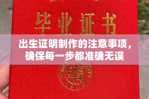 万宁出生证明制作的注意事项，确保每一步都准确无误