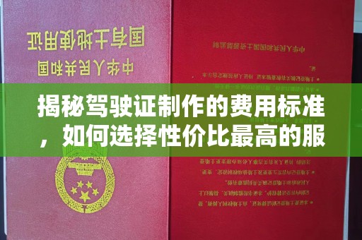 万宁揭秘驾驶证制作的费用标准，如何选择性价比最高的服务？