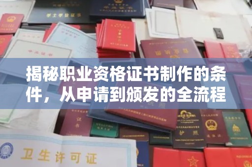 万宁揭秘职业资格证书制作的条件，从申请到颁发的全流程解析