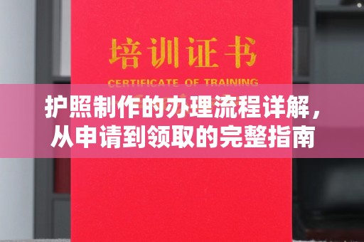 万宁护照制作的办理流程详解，从申请到领取的完整指南
