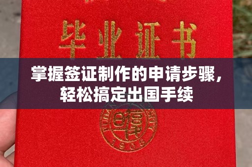 万宁掌握签证制作的申请步骤，轻松搞定出国手续