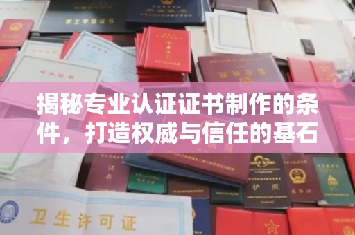 万宁揭秘专业认证证书制作的条件，打造权威与信任的基石