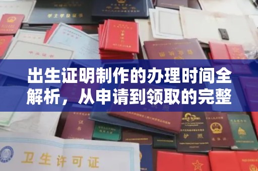 万宁出生证明制作的办理时间全解析，从申请到领取的完整指南